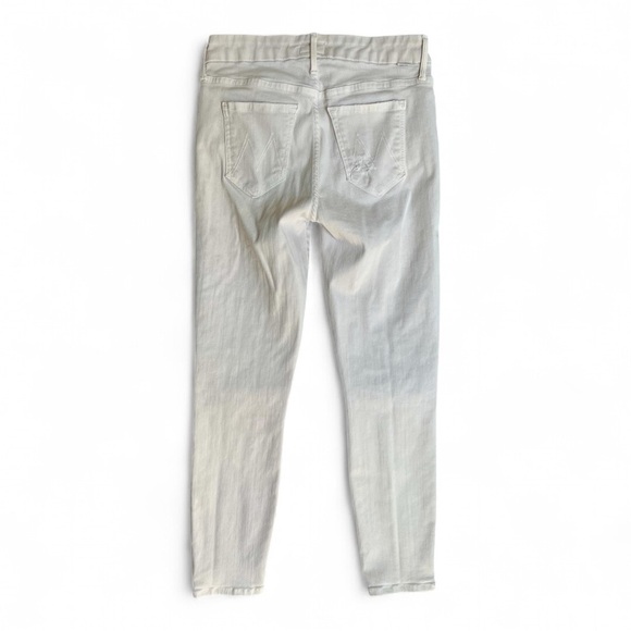 Mother Jeans Sz 25 The Looker Crop Sexy Just Walked Into Town Blush Denim White - Picture 3 of 16